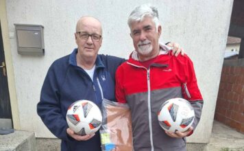 Legenda Mladosti Mirsad Botić donirao lopte fudbalskim veteranima